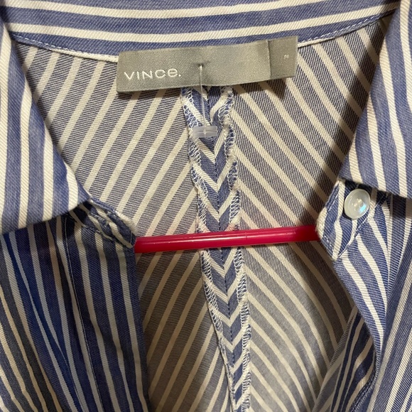 Vince Blue and White Striped Shirt - Picture 5 of 6